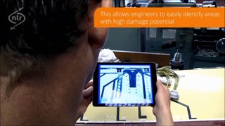 A still from the Augmented reality maintenance video